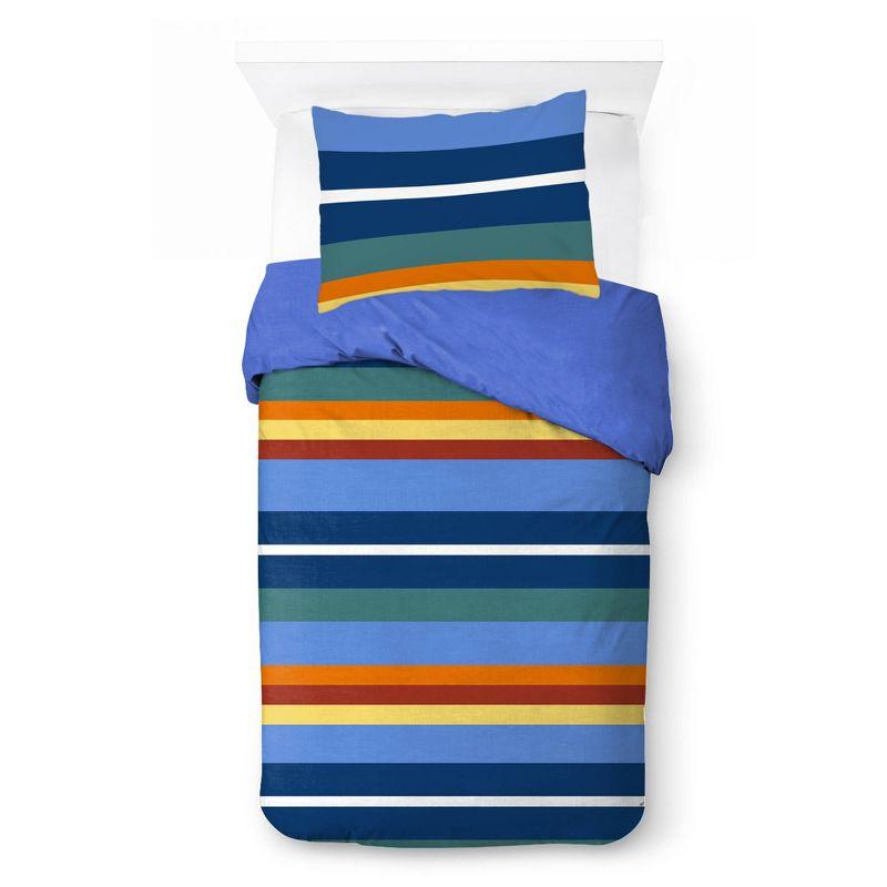 Saturday Park Saturday Park Vintage Stripe 100% Organic Cotton Duvet Cover & Sham Set