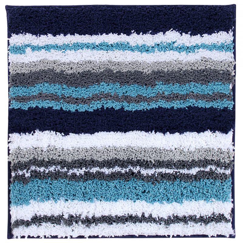 Better Trends Griffie 100% Polyester TPR Backing Tufted Bath Rug 24" x 36" Rectangle - Blue