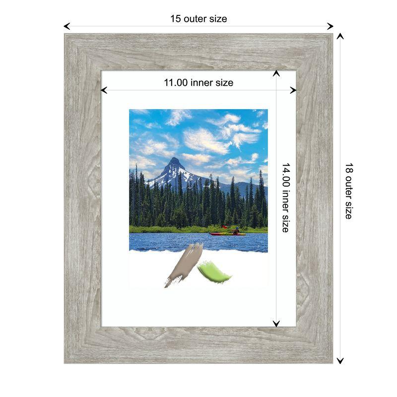 Amanti Art Dove Narrow Greywash Picture Frame