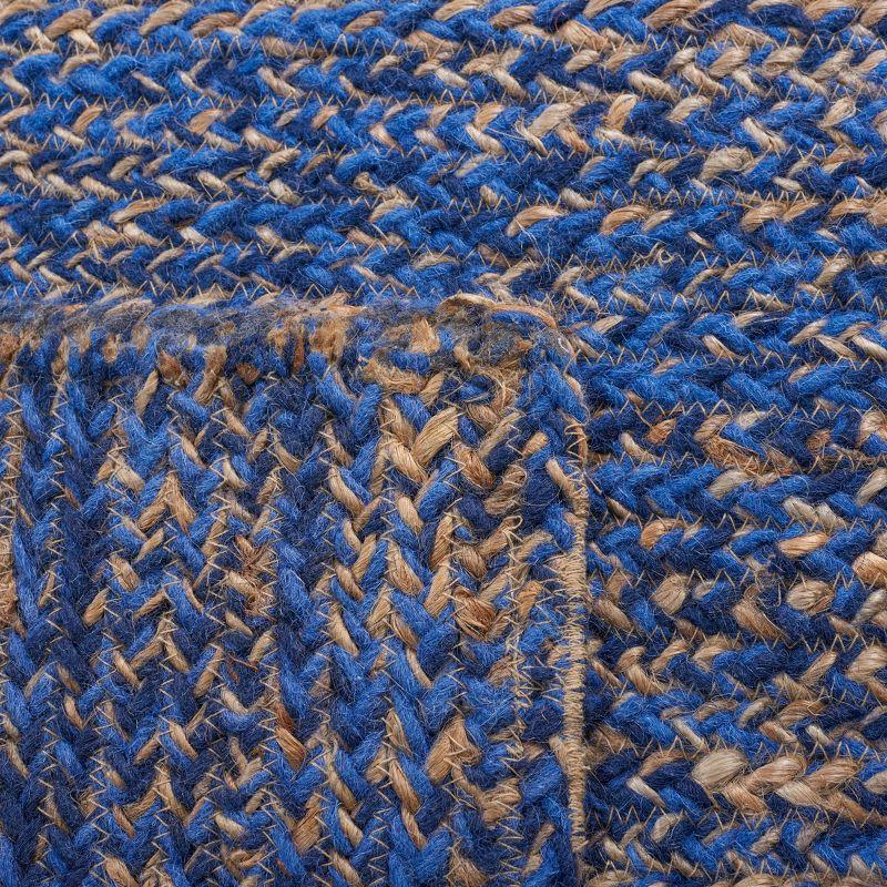 Natural Fiber NFB950 Hand Loomed Area Rug - Blue/Natural - 5'x8' - Safavieh.