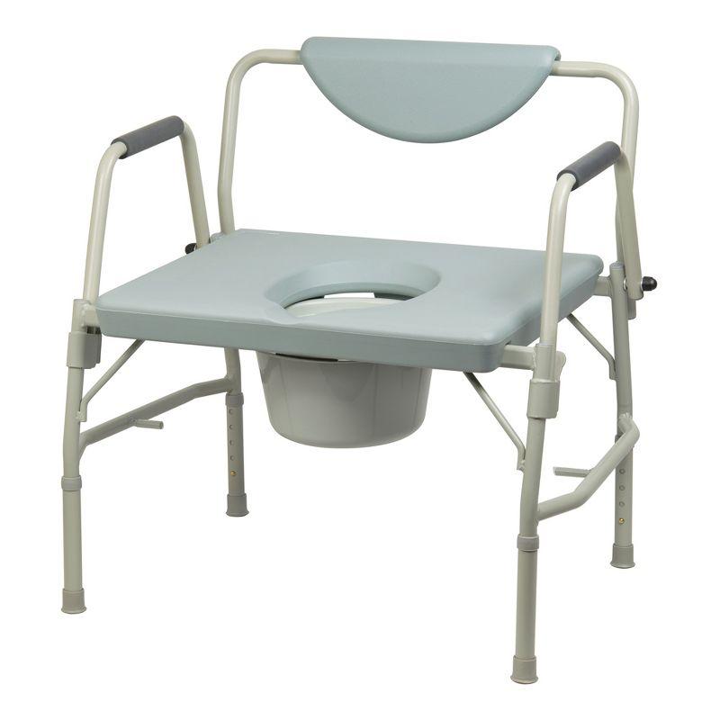 Drive Medical Bariatric Drop Arm Bedside Commode Chair 11135-1