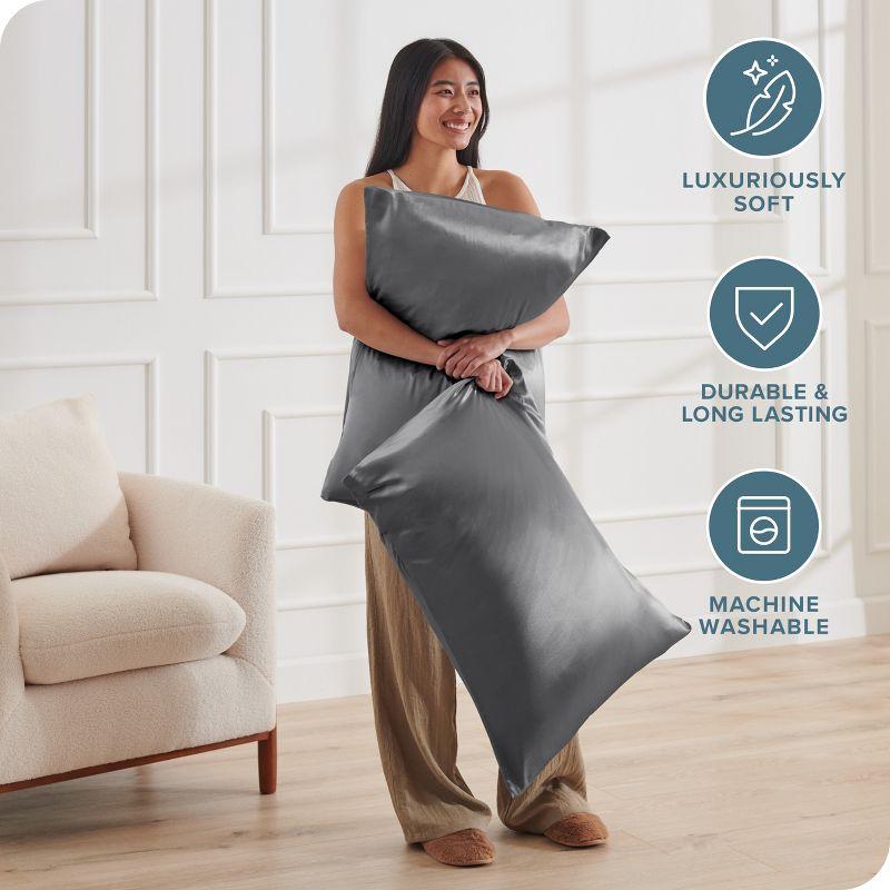 Bare Home 100% Mulberry Silk Pillowcase Envelope Closure