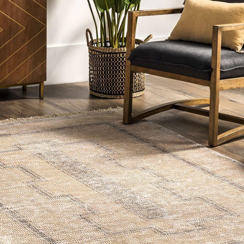 Arvin Olano x Rugs USA Ginger Cotton-Blend Beige Area Rug
