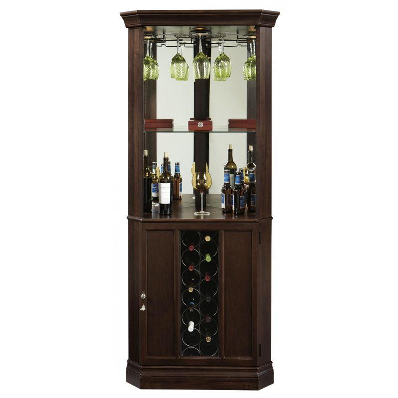 Traditional Piedmont III Brown Hardwood Bar Cabinet
