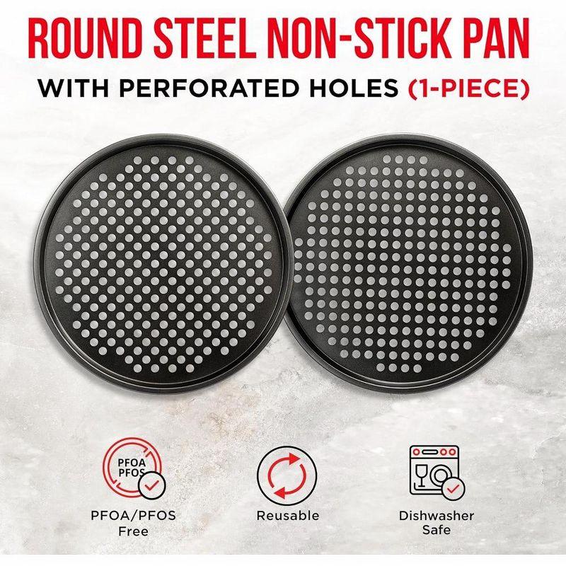 Bakken- Swiss Non-Stick Pizza Pan with Holes