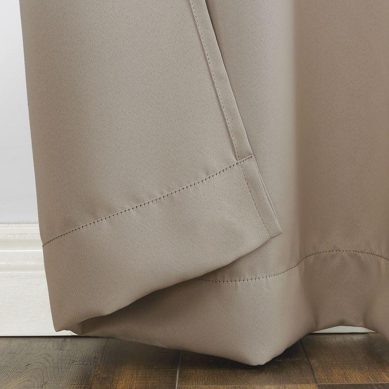 Sun Zero Blackout Kenneth Energy Saving Grommet Curtain Panel