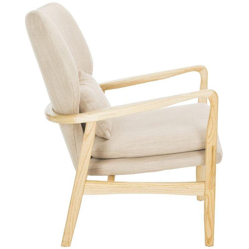 Tarly Accent Chair - Beige/Natural - Safavieh