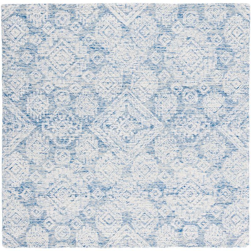 Metro MET987 Hand Tufted Indoor Area Rug - Blue/Ivory - 6'x6' - Safavieh