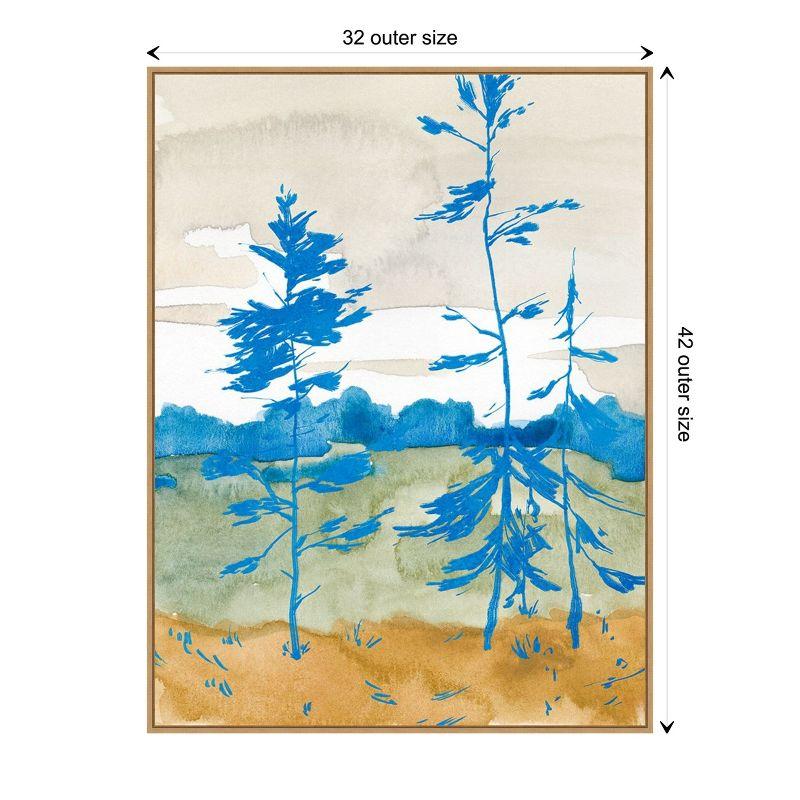 Amanti Art Cerulean Spruce Trees II by Jacob Green Framed Canvas Wall Art