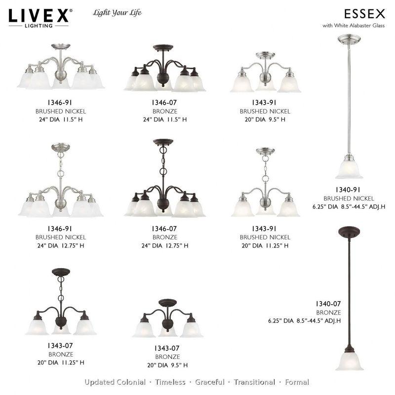Livex Lighting Essex 5 - Light Chandelier in  Bronze