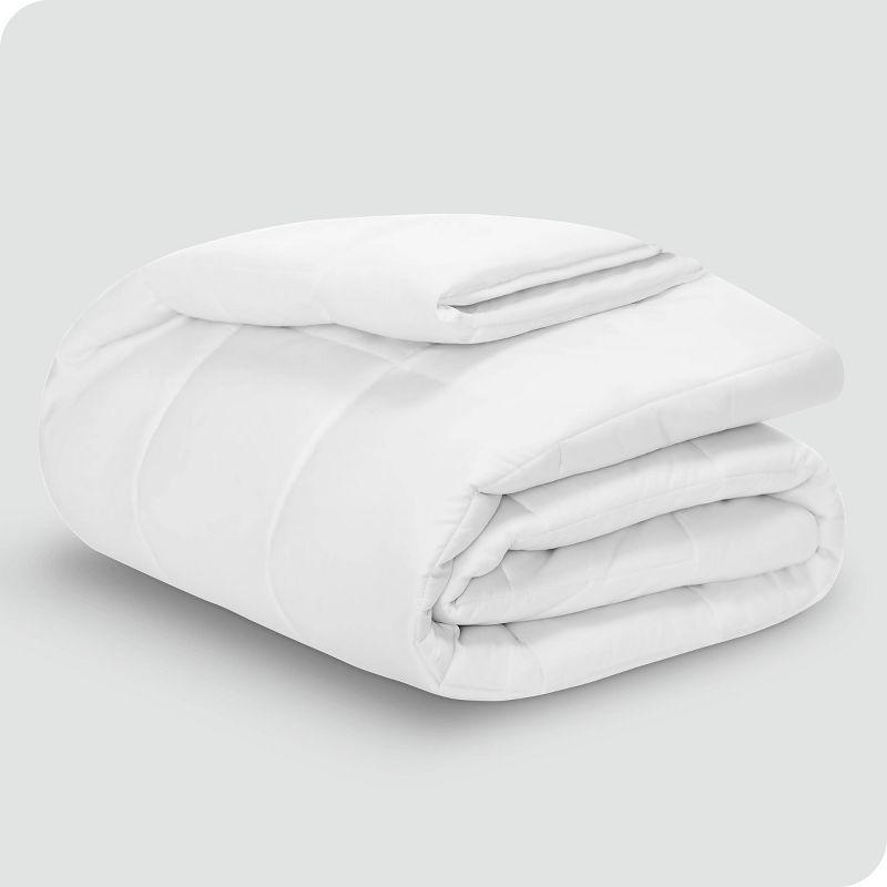 White Twin XL Cotton Top Down Alternative Mattress Pad