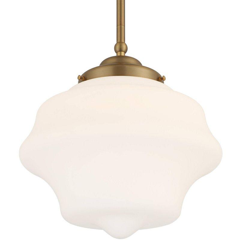 Soft Gold and Opal Glass Mini Pendant Light