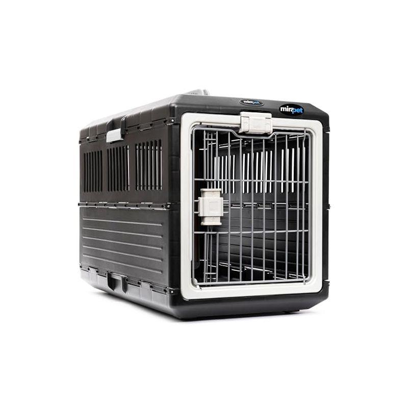 Mirapet USA Pet Carrier & Crate 26" - Premium Collapsible Design for Medium Cats and Dogs-360-Degree Ventilation & Hard Plastic Wall Protection