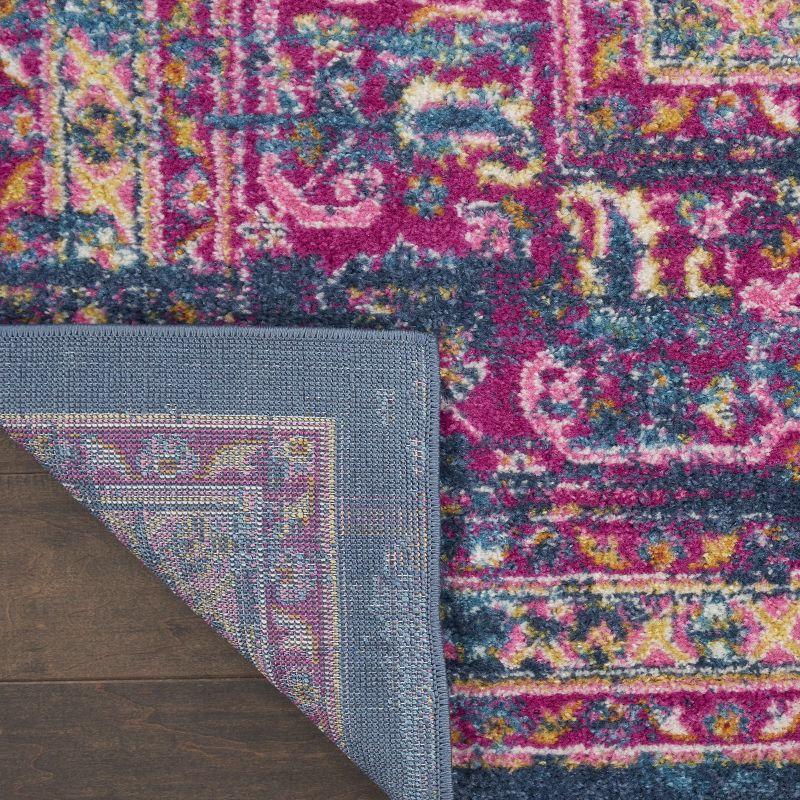 Nourison Passion Medallion Bohemian Indoor Rug Blue 12' x 15'