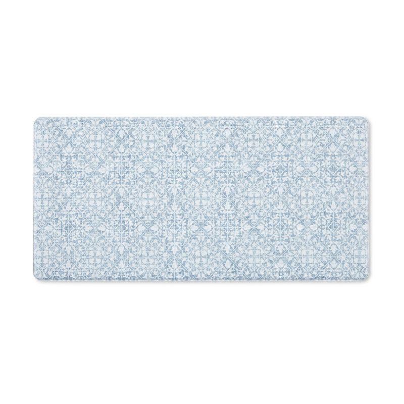 Town & Country Living TOWN & COUNTRY BASICS Comfort Plus Non-Slip Backing Vintage Medallion Tile Anti Fatigue Comfort Mat