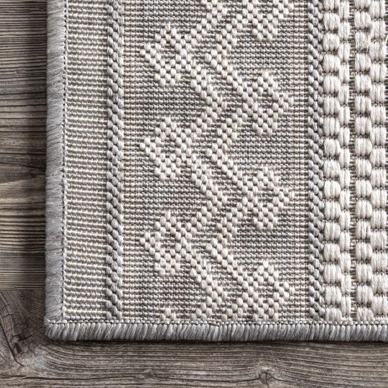 Foundry Select Altus Gray Indoor/Outdoor Area Rug