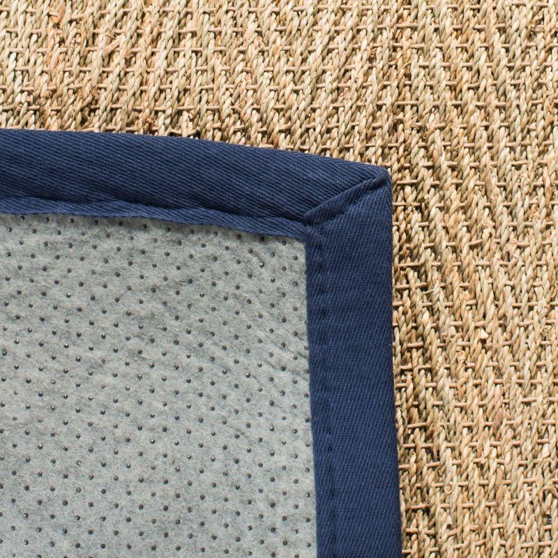 Natural Fiber NF115 Power Loomed Indoor Area Rug - Natural/Navy Blue - 5'x8' - Safavieh
