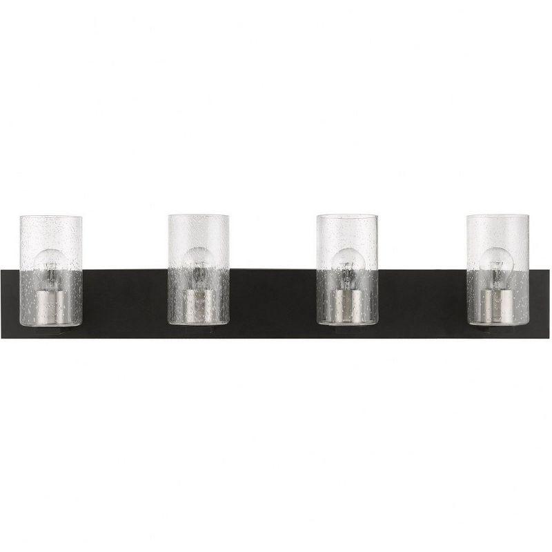 Livex Lighting Zurich 4 - Light Vanity in  Black/Brushed Nickel