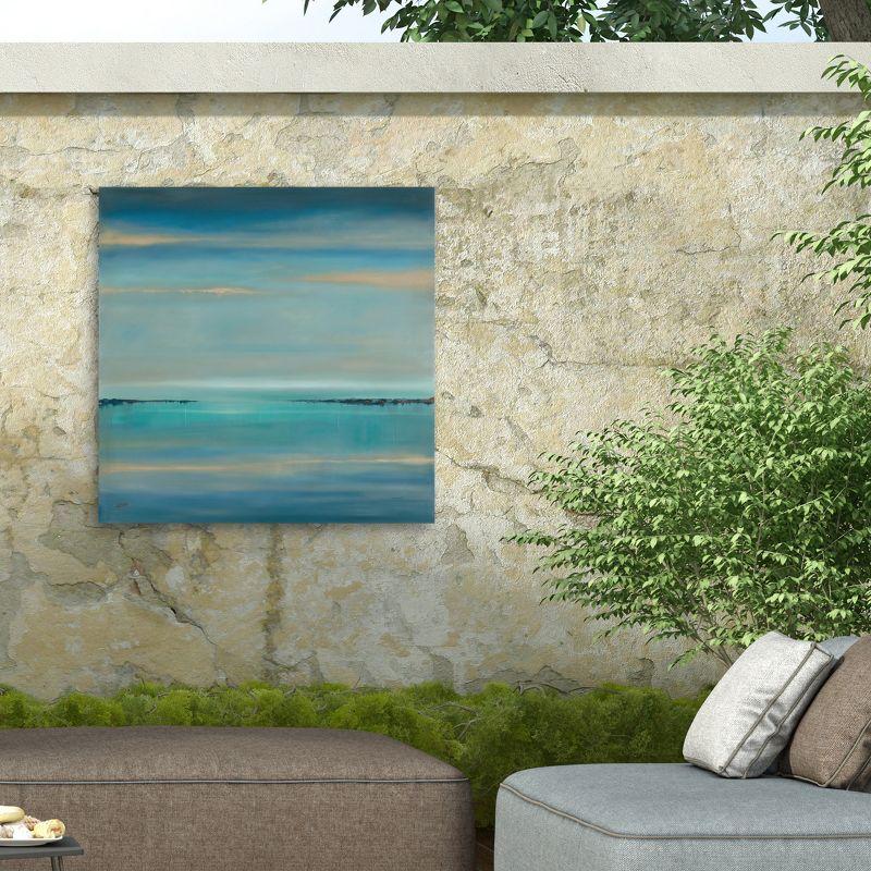 Trademark Fine Art - Rio 'The Line of Time' Outdoor All-Weather Wall Decor - 14x14