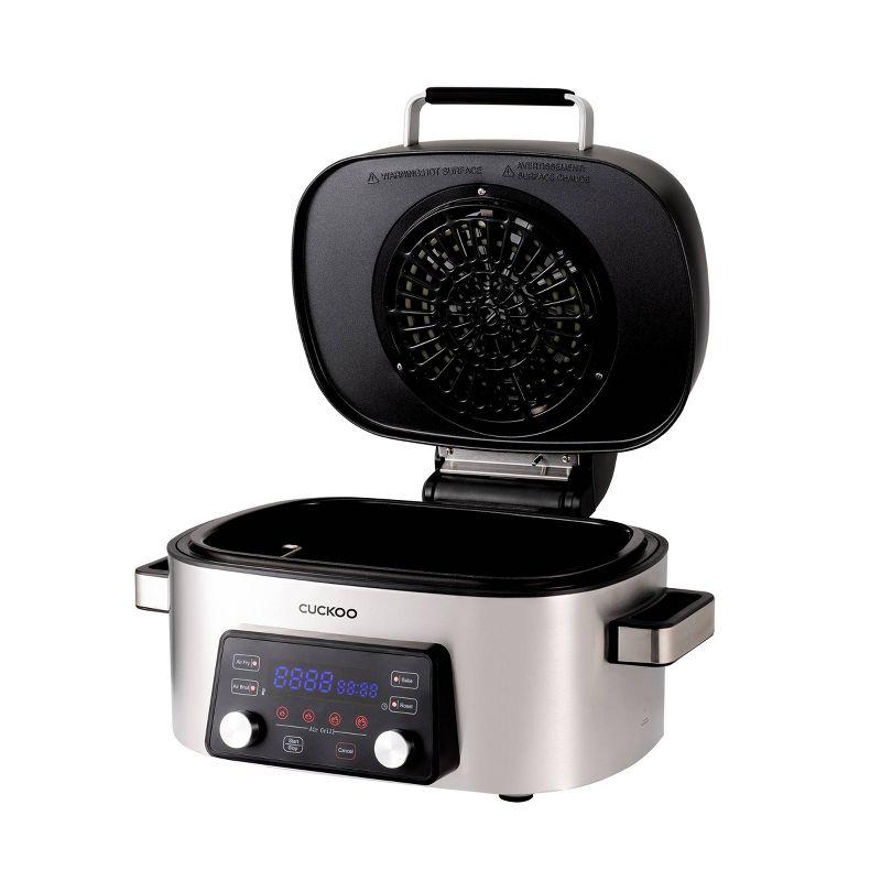 CUCKOO 1660W 6qt Countertop Air Grill and Fryer Toaster Oven Stainless Steel Finish