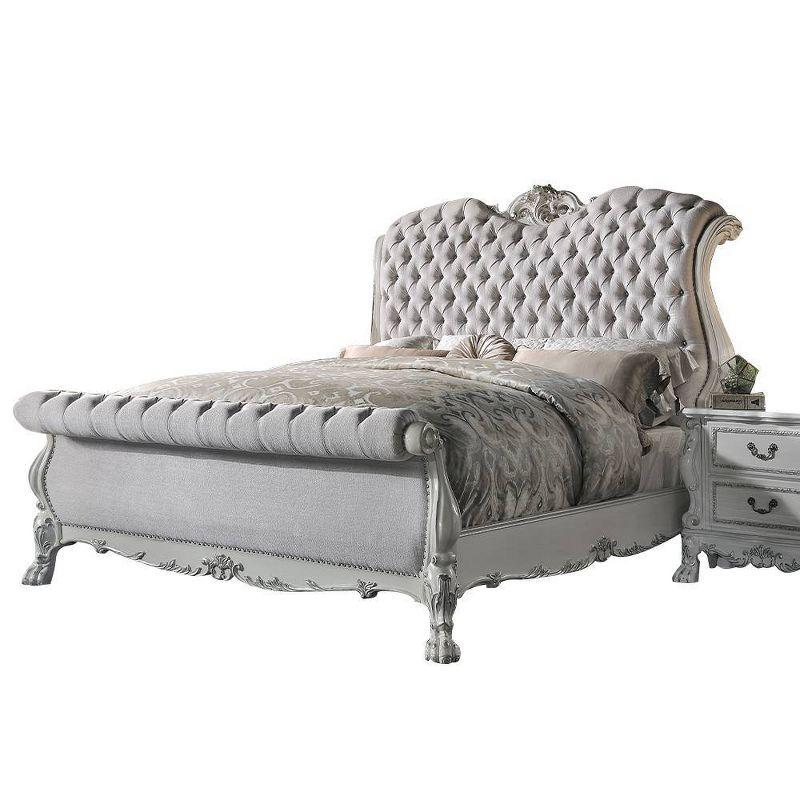 Acme Furniture Queen 103" Dresden Bed Bone White Finish