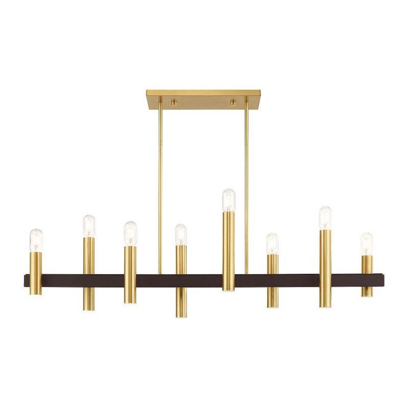 Livex Lighting Helsinki 8 - Light Chandelier in  Satin Brass/Bronze