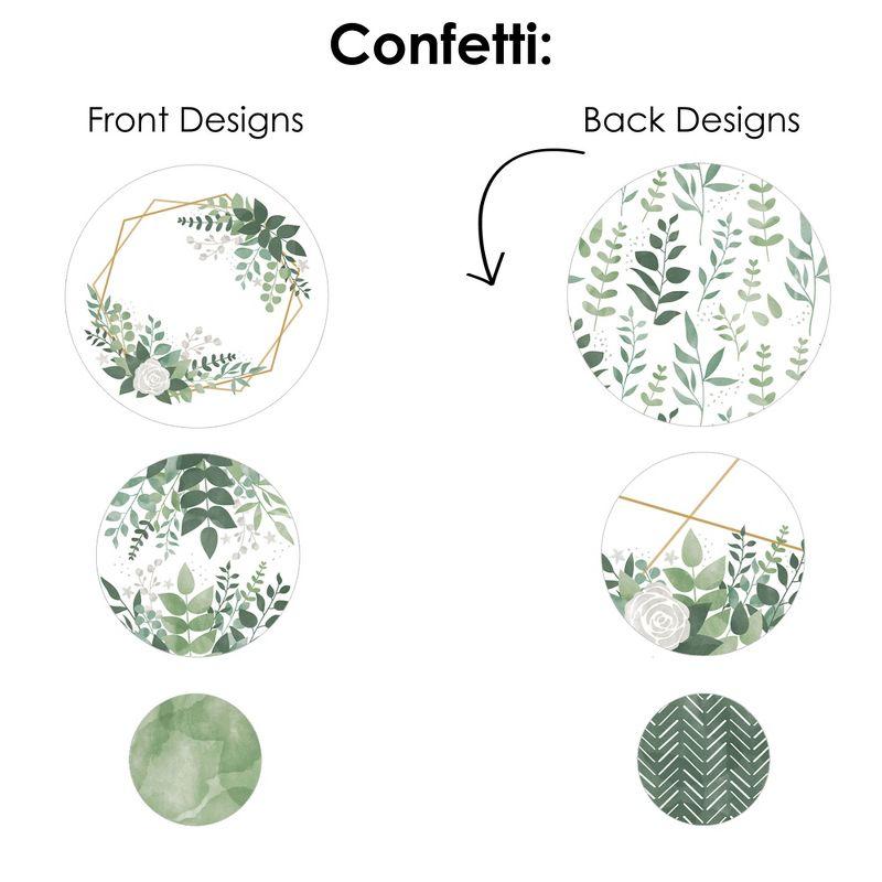 Big Dot of Happiness Boho Botanical - Greenery Party Decor and Confetti - Terrific Table Centerpiece Kit - Set of 30