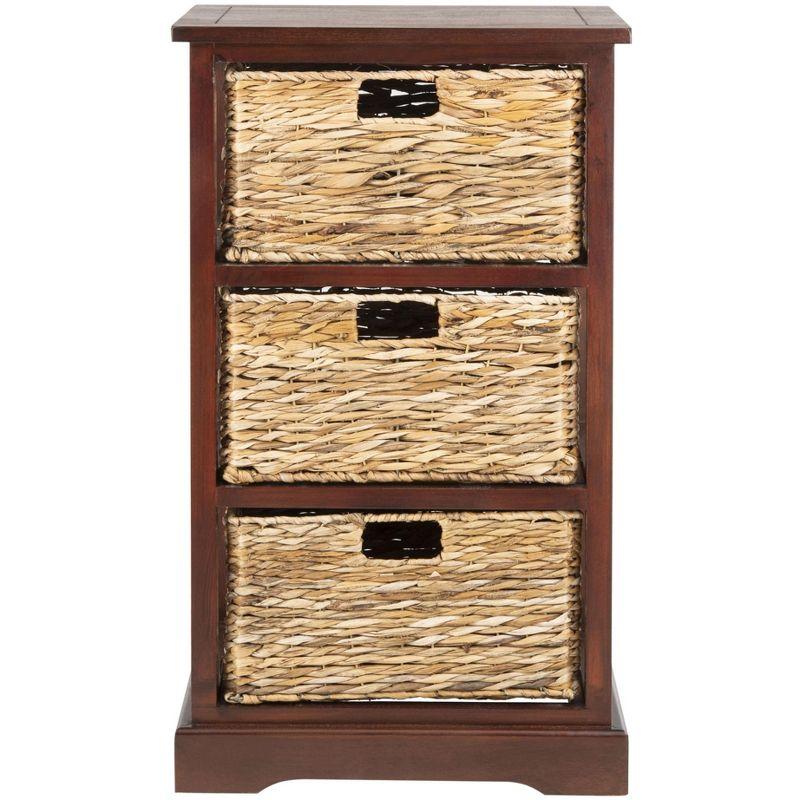 Halle Storage Side Table - AMH5738 - Cherry - Safavieh Couture