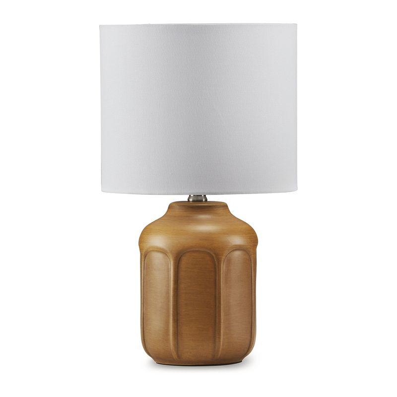 Signature Design by Ashley Gierburg Ceramic Table Lamp, Ochre