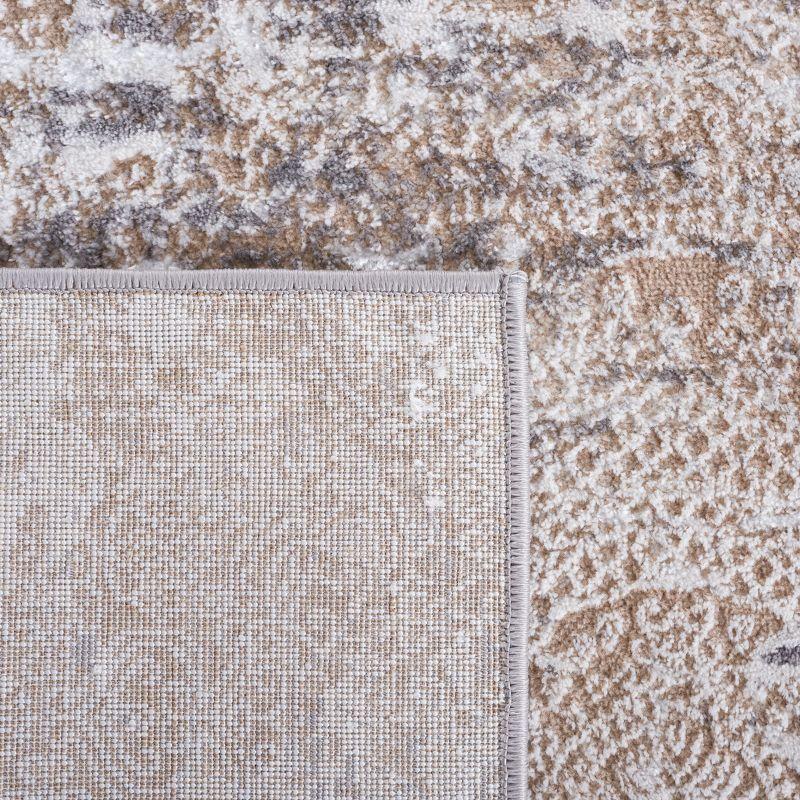 Amelia ALA271 Machine Made Indoor Area Rug - Beige/Gray - 6'-7"x6'-7" - Safavieh