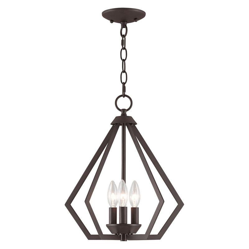 Livex Lighting Prism 3 - Light Chandelier in  Bronze