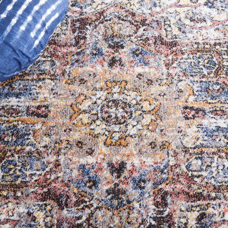 Astoria ASA402 Power Loomed Area Rug - Ivory/Blue Rust - 8'x10' - Safavieh.