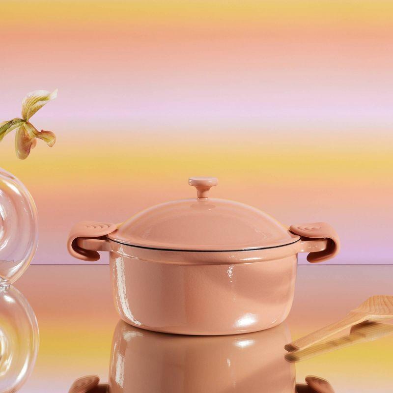 Our Place 5.5qt 10.5" Cast Iron Perfect Pot - Spice: Cookware, Enamel, Hand Wash, Non-Induction, Gas, Electric Compatible