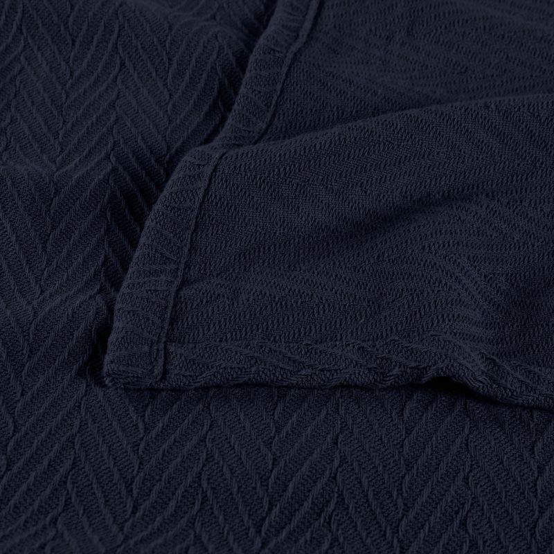 Metro Zig-Zag Chevron Cotton Blanket by Blue Nile Mills