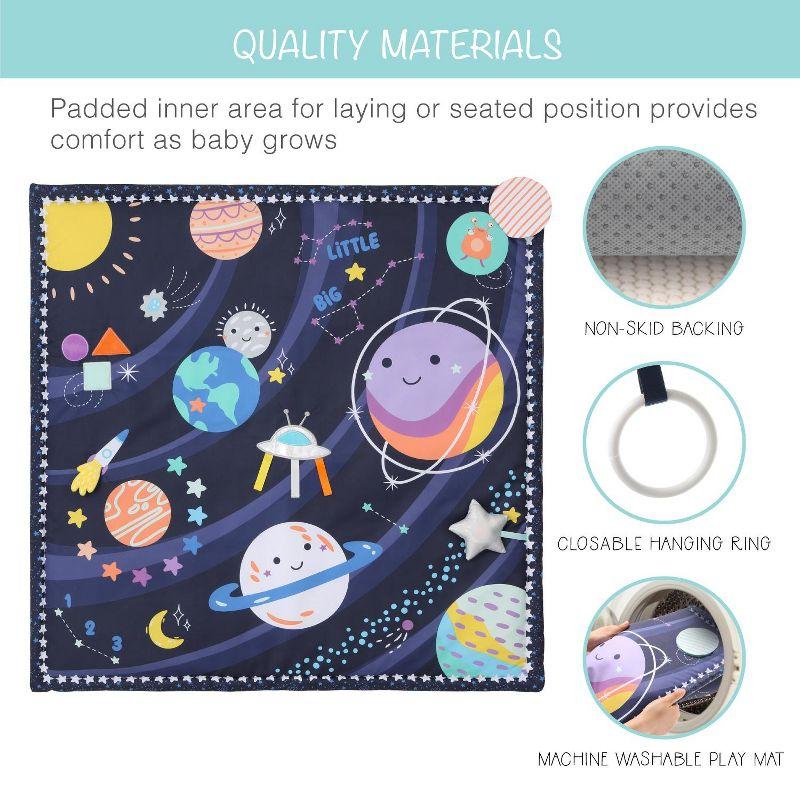 Space-Themed Multicolor 7-in-1 Baby Activity Play Gym and Mat