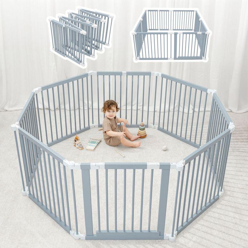 Comfy Cubs Baby Playpen & Baby Gate for Toddler and Babies