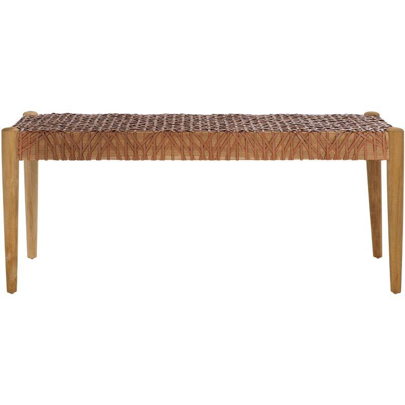 Kazbah 47" Genuine Leather Bench