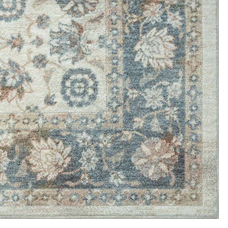 Luxe Weavers Floral Oriental Ivory 5x7 Area Rug