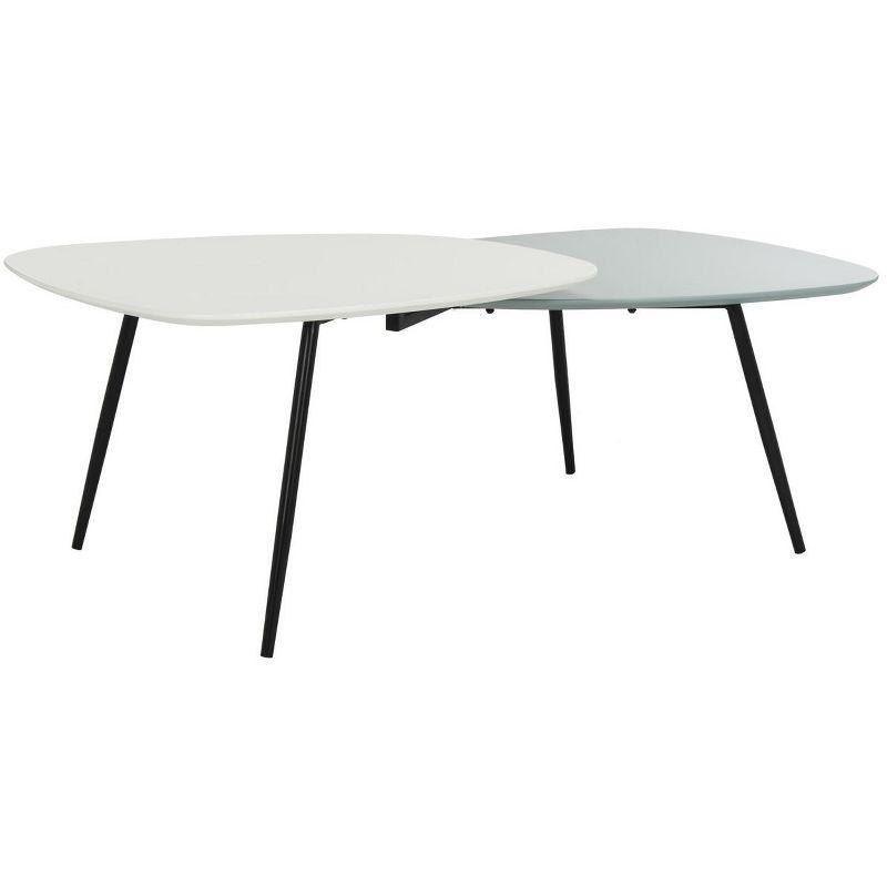 Jasmine Bi Level Coffee Table - White/Grey - Safavieh