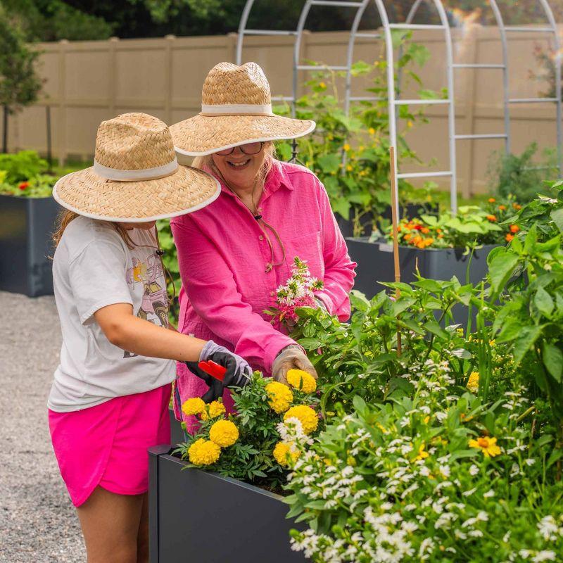 Vego Garden Modern 32" Tall Metal Outdoor Long Planter Box