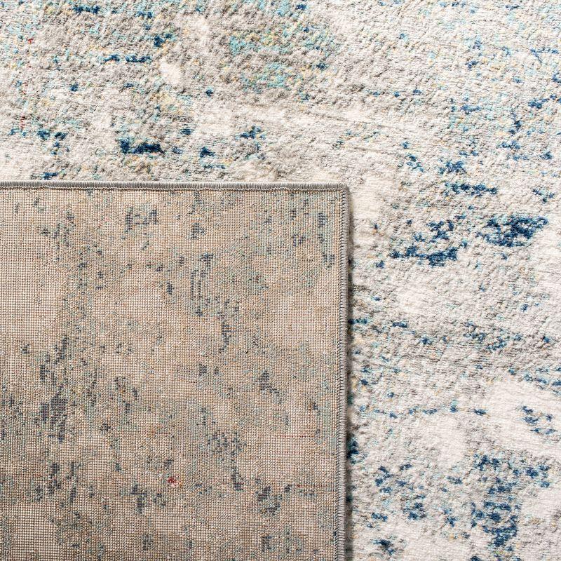 Jasper JSP107 Power Loomed Area Rug - Grey/Blue - 4'x6' - Safavieh.