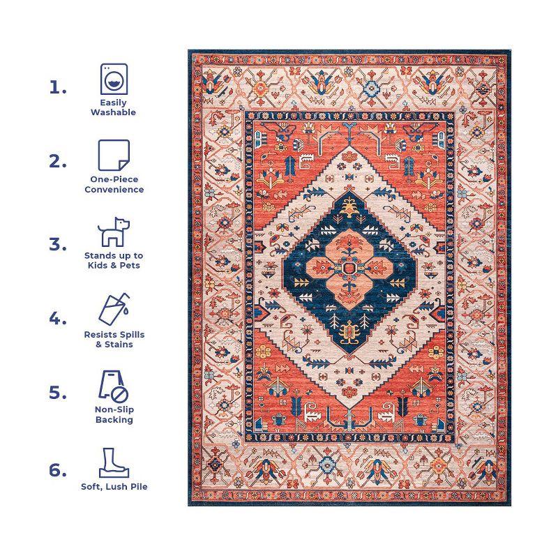 Nuloom Carolyn Machine Washable Motif Indoor Area Rug