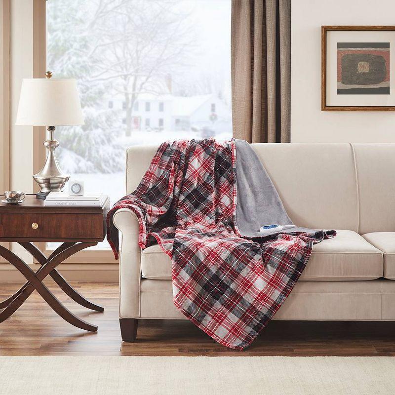 60" x 70" Plush Oversized Electric Heated Throw Blanket