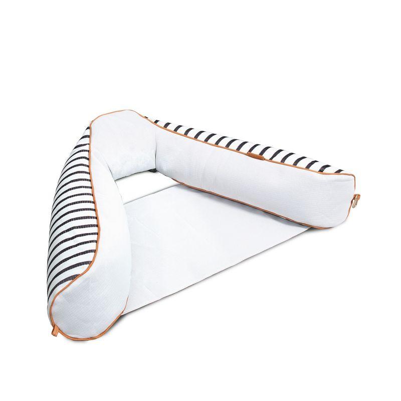 Big Joe Lux Bali Sling Pool Float, Cape Stripe, UV Protected, No Inflation Needed