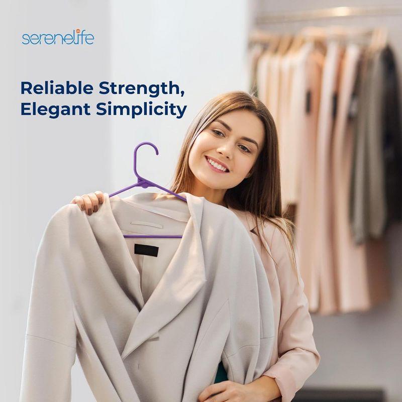 SereneLife Slim Plastic Hangers