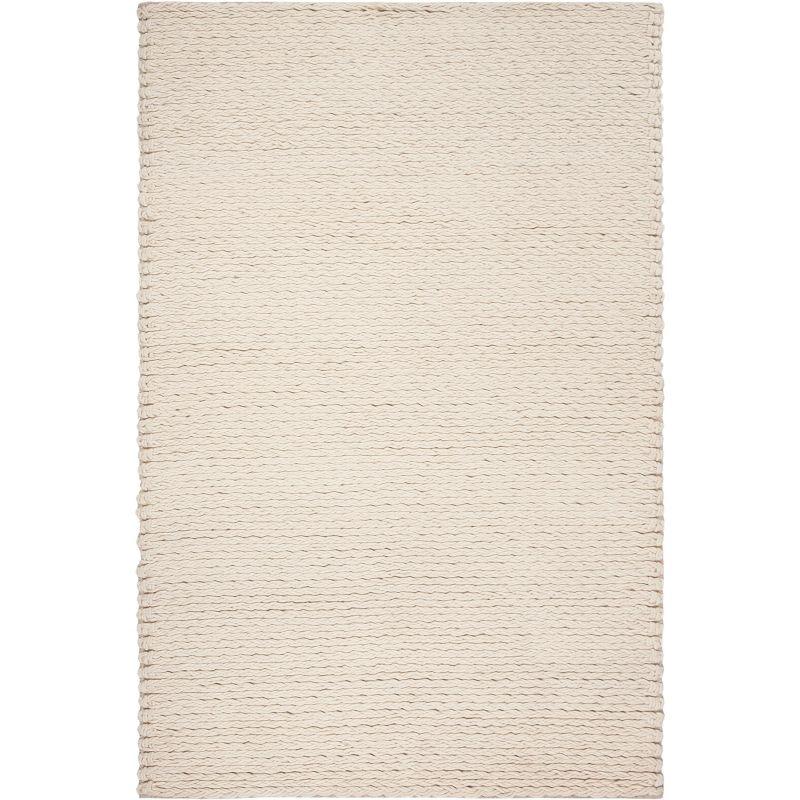 Gracie Oaks Martino Hand Woven Performance Solid Color Rug