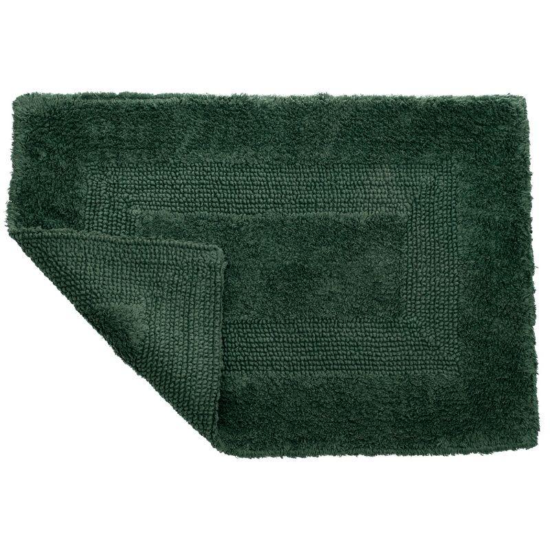 Lavish Home 2-pc Cotton Bath Mat Set - Machine Washable for Bathroom, Kitchen, or Laundry Room