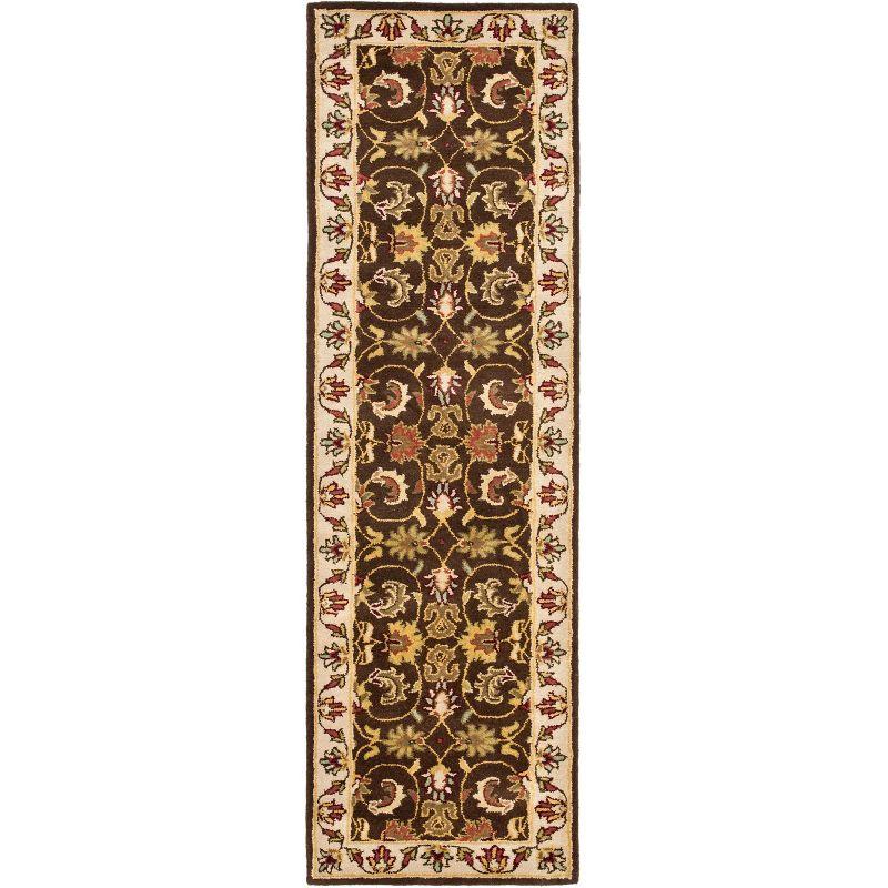 Heritage HG818 Hand Tufted Runner Rug - Brown/Beige - 2'3"x6' - Safavieh.