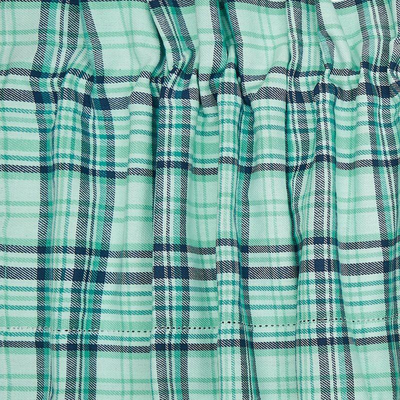 C&F Home McKinley Plaid Cotton Valance Window Treatment Set 2