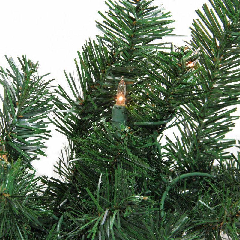 Northlight Seasonal 9' x 10" Pre-Lit Pine Artificial Christmas Garland - Clear Dura-Lit Lights